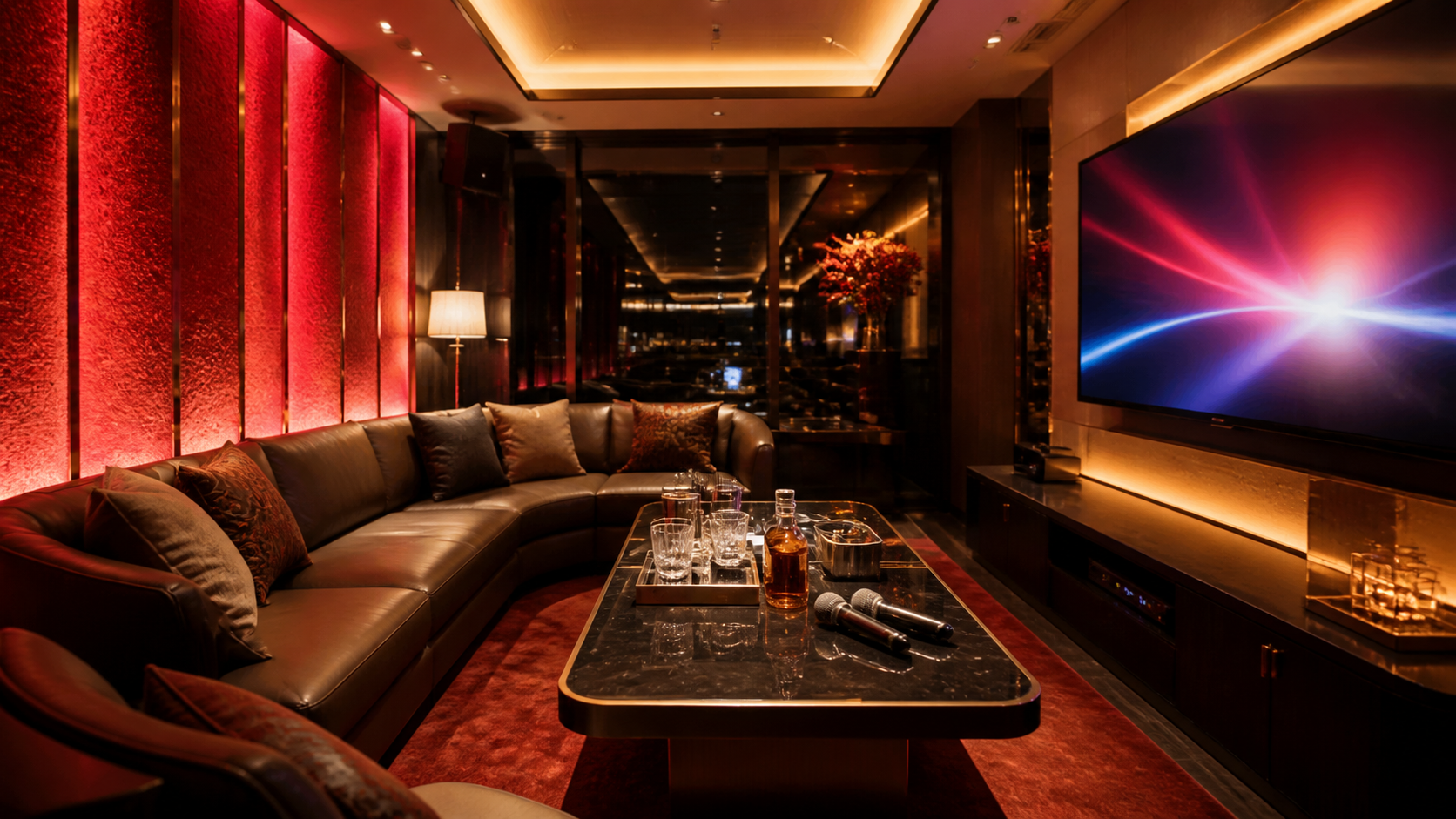 Elegant private KTV lounge in Taiwan